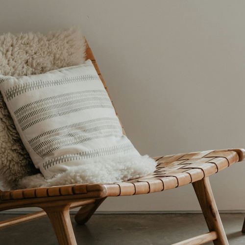 a chair in a living room
