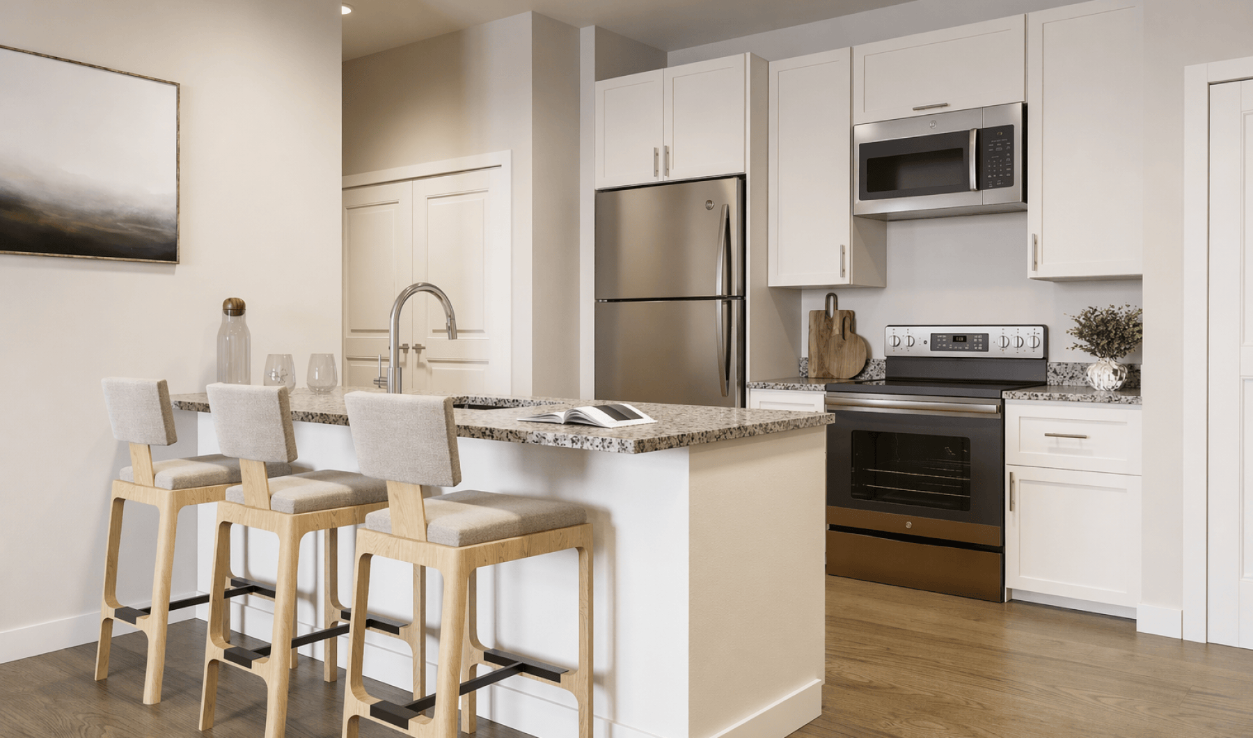Spacious kitchens with thoughtful details