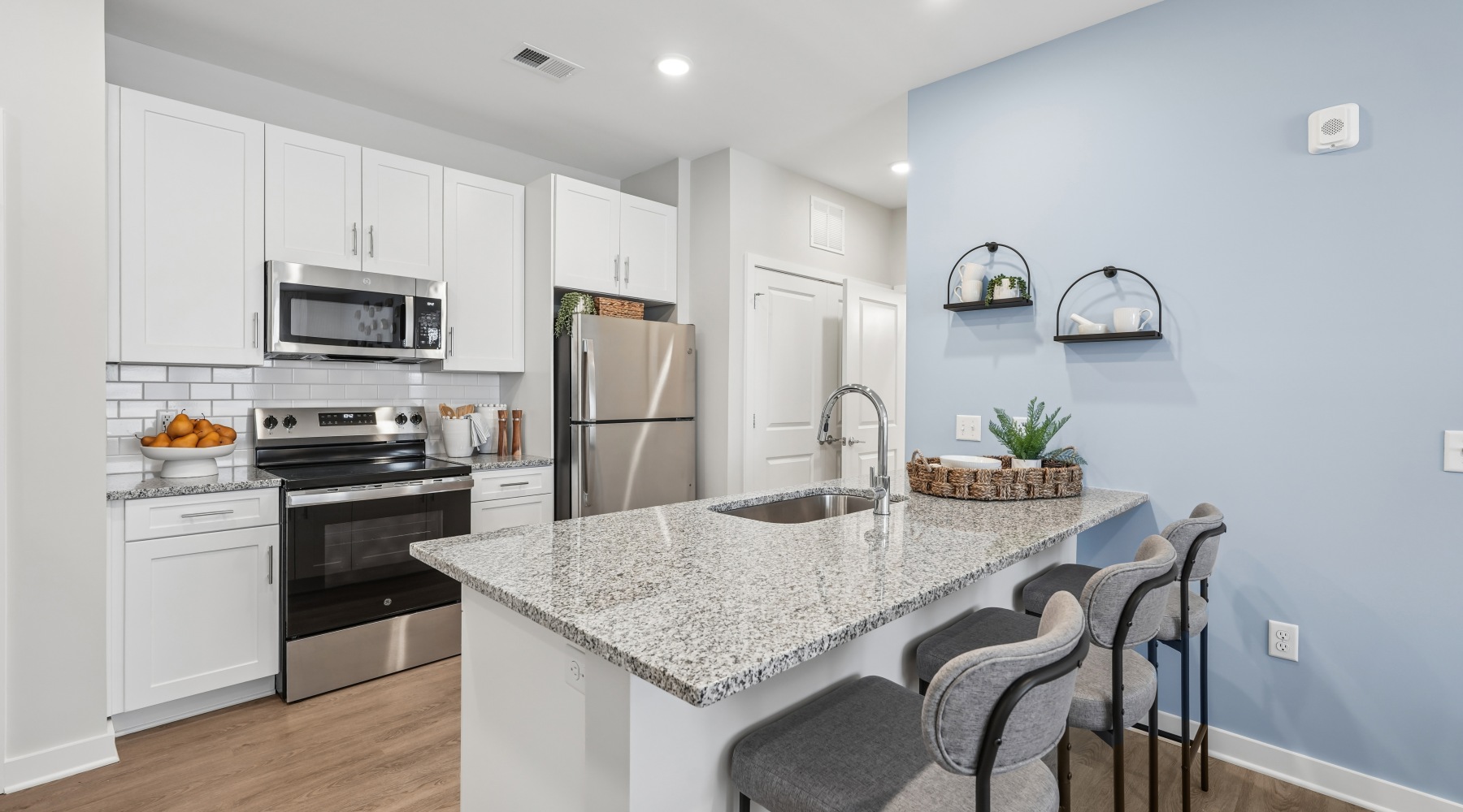 Luxury Kitchen with Stainless Steel Appliances